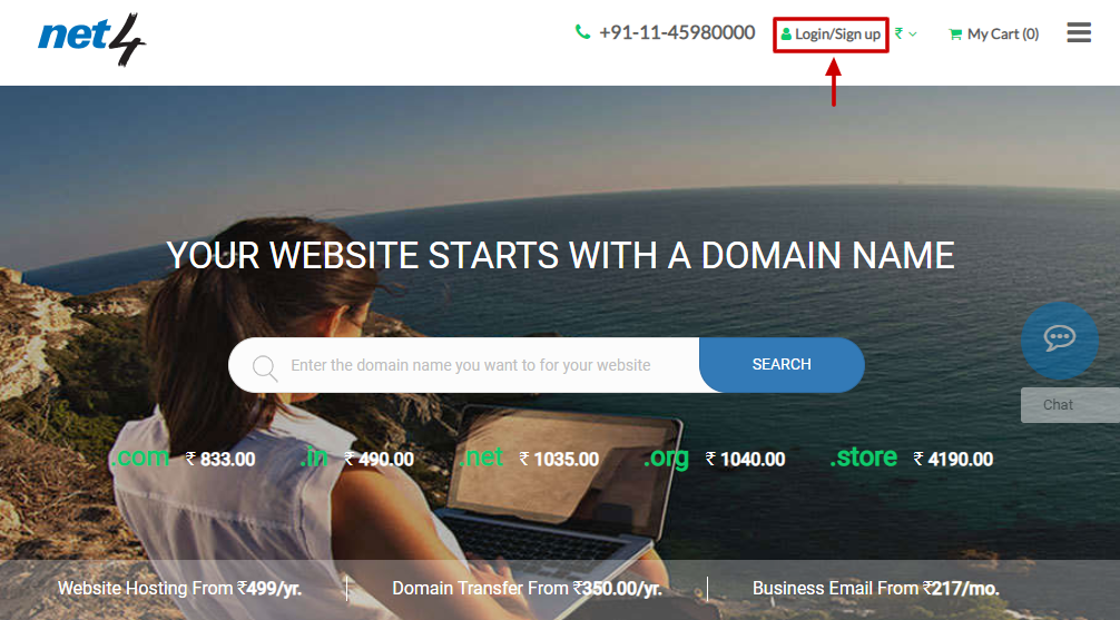 net4india domain transfer